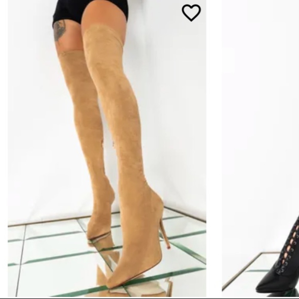 Brand new stretchy thigh high boots